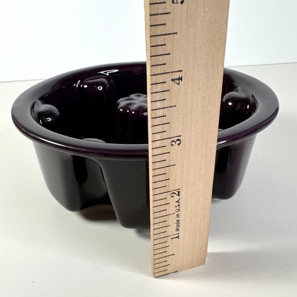 Le Tauci Ceramic Deep Purple Dog Dish Slow Feed NWOT - Picture 2 of 6